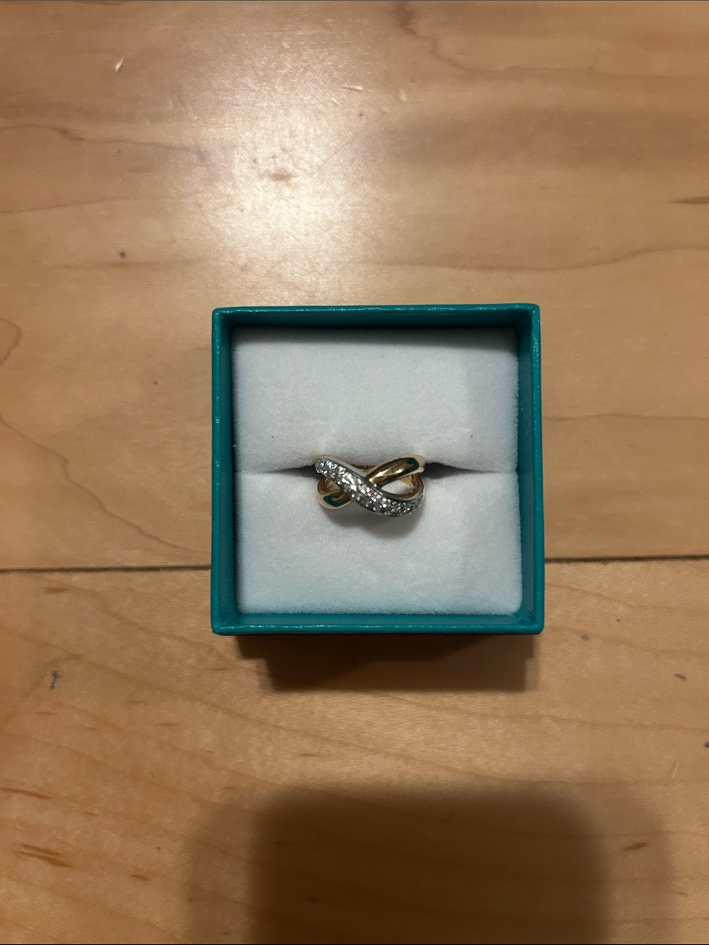 18K gold X-Design Pinky Ring, Size 1.5